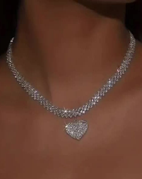 Heart Rhinestone Pendant