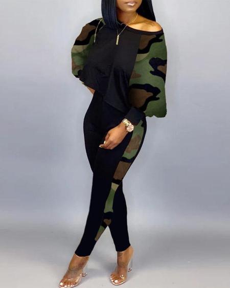 03 Long sleeve camouflage 2pc set